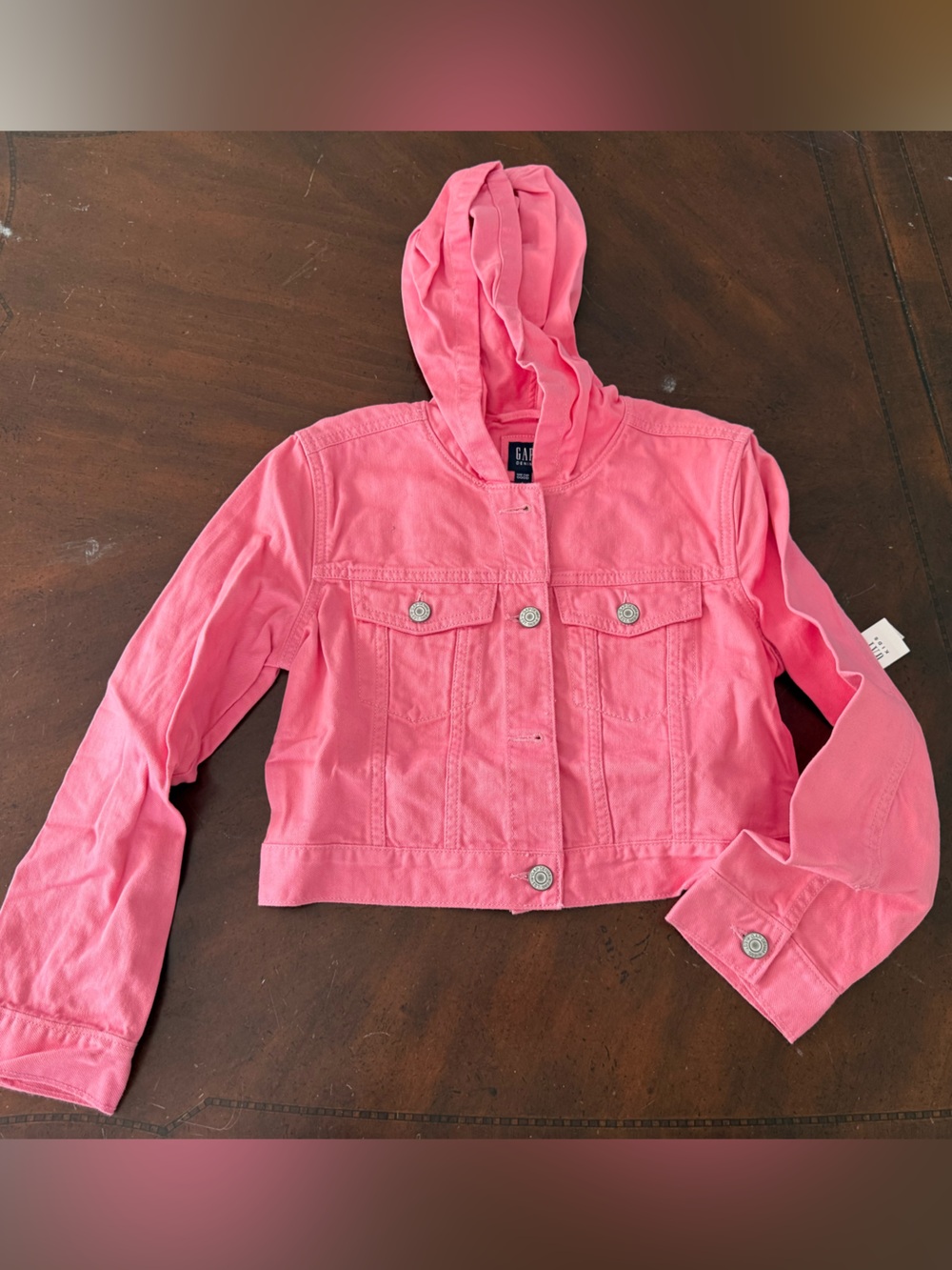 Gap pink denim jacket